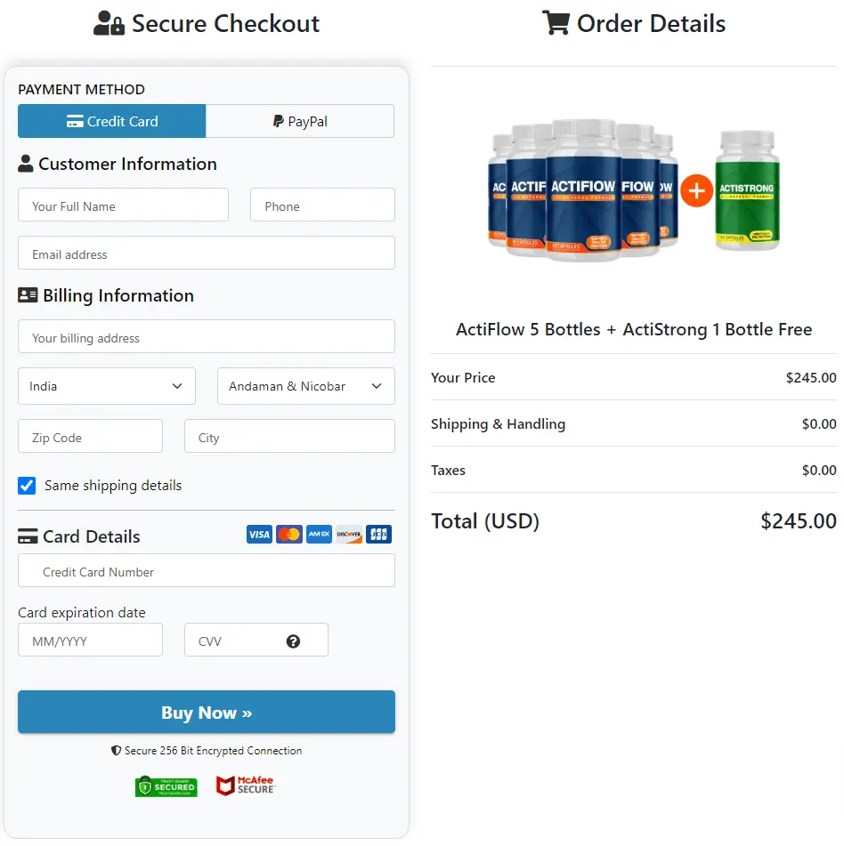 actiflow buy page